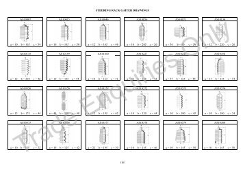 Steering Rack Gaiter Drawings - Auto Suppliers Ltd