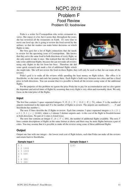 Problem A - Nordic Collegiate Programming Contest