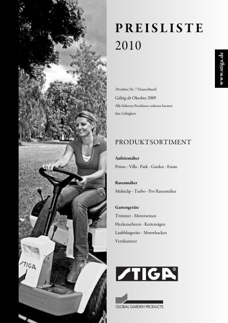 PREISLISTE 2010