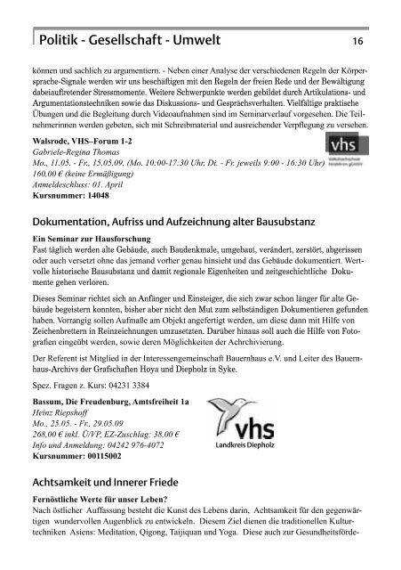 Bildungsurlaub - Landesverband der Volkshochschulen ...