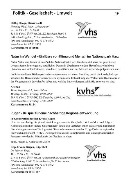 Bildungsurlaub - Landesverband der Volkshochschulen ...