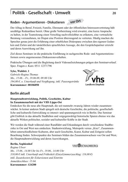 Bildungsurlaub - Landesverband der Volkshochschulen ...