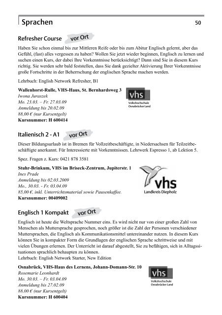 Bildungsurlaub - Landesverband der Volkshochschulen ...