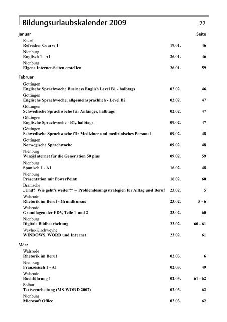 Bildungsurlaub - Landesverband der Volkshochschulen ...