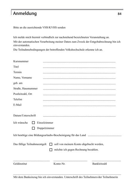 Bildungsurlaub - Landesverband der Volkshochschulen ...