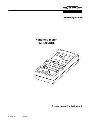 Handheld meter Oxi 330i/340i - Fagerberg