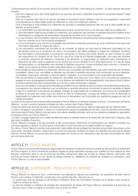 Conditions Générales d'Utilisation de l'Option site ... - Orangecaraibe