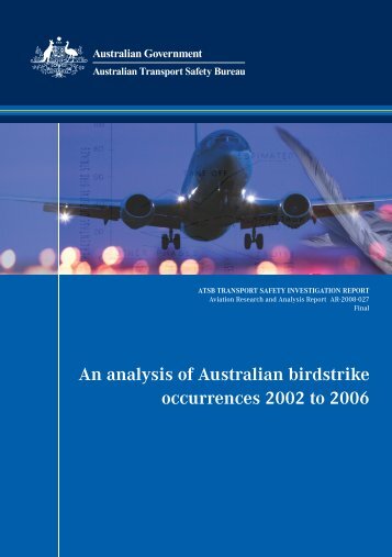 ATSB Bird Strike Review 2002-2006 - Avisure