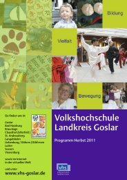 Ausstellung - Volkshochschule Landkreis Goslar