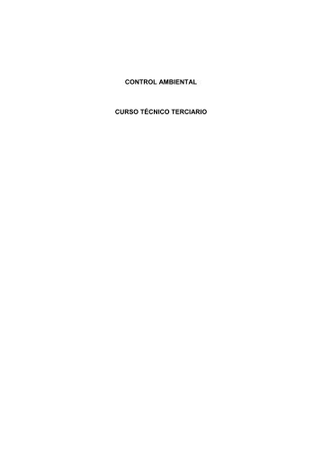 T+®cnico Control ambiental - Instituto Federal Sul-rio-grandense