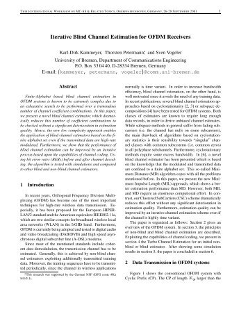 Iterative Blind Channel Estimation for OFDM Receivers