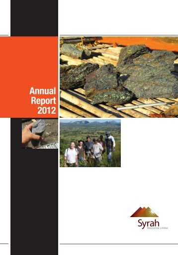Annual Report 2012 - Syrah Resources Ltd
