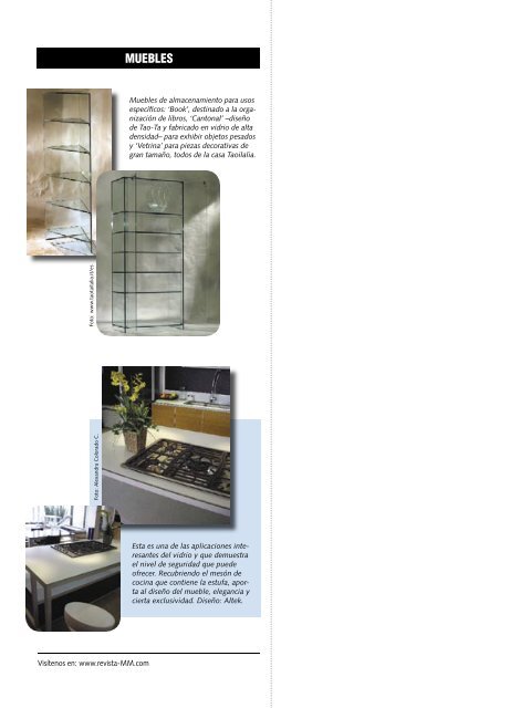 muebles en vidrio.indd - Revista El Mueble y La Madera