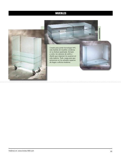 muebles en vidrio.indd - Revista El Mueble y La Madera