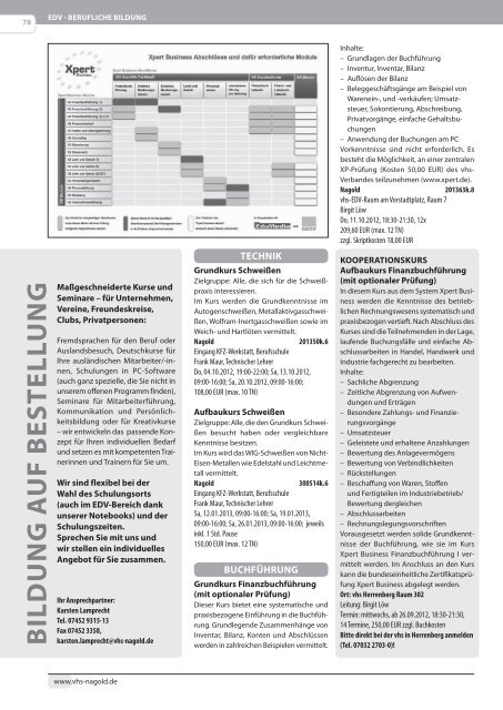 3 - Volkshochschule Oberes Nagoldtal