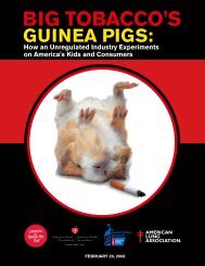 Big Tobacco's Guinea Pigs - American Academy of Pediatrics