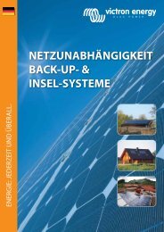 netzunabhängigkeit back-up- & insel-systeme - Victron Energy