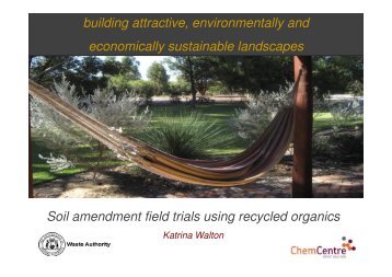 Soil amendment field trials using recycled organics - Compost for Soils