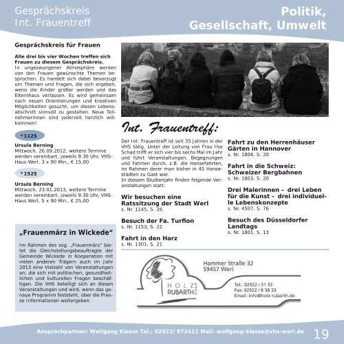 Politik Gesellschaft Umwelt - Volkshochschule