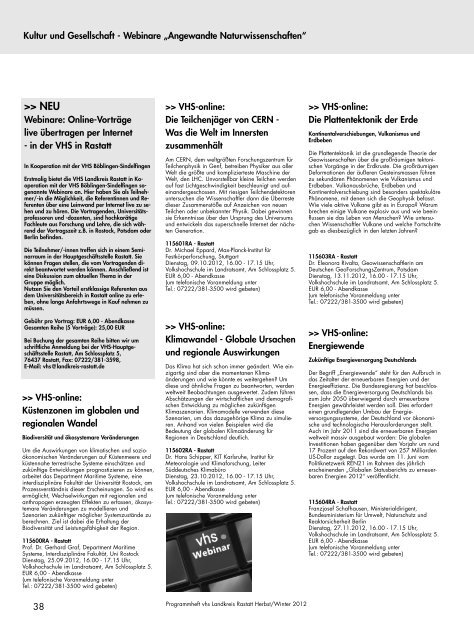 Da guckst du!Zweimal - VHS Landkreis Rastatt