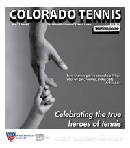 Celebrating the true heroes of tennis - the Colorado Tennis ...