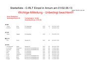 Starterliste (Stand 30.5.2013 20:00) - Badmintonregion Hannover