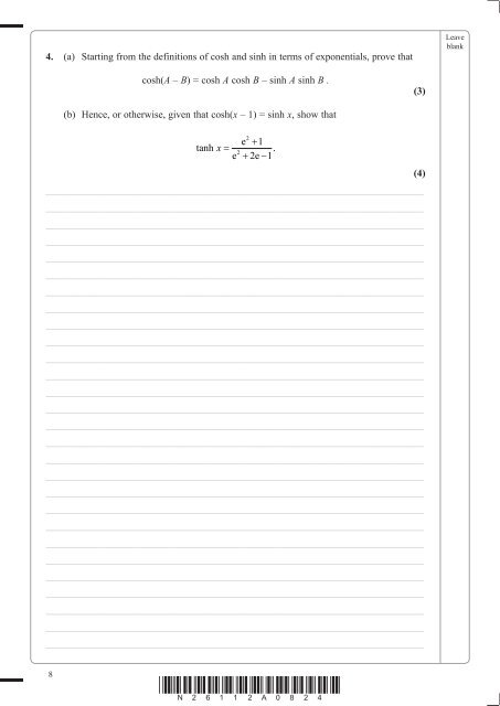 N26112A GCE Further Pure Maths 6675 June 2007.indd - Edexcel