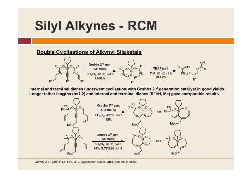 Synthesis and Applications - The Anderson Research Group