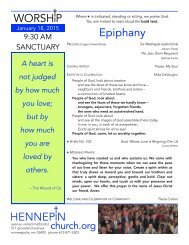 January 18 Sanctuary Worship Bulletin