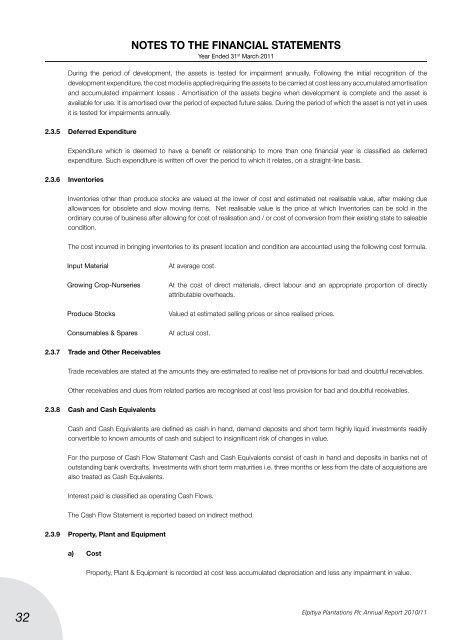 Elpitiya Plantations Plc Annual Report 2010/11 - Colombo Stock ...