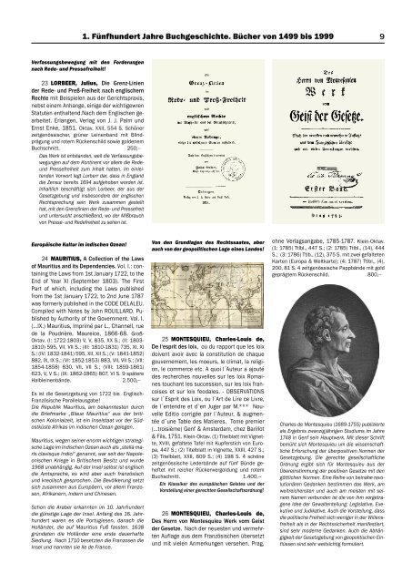 Varia, Teil 1 - VICO Wissenschaftliches Antiquariat und Verlag OHG