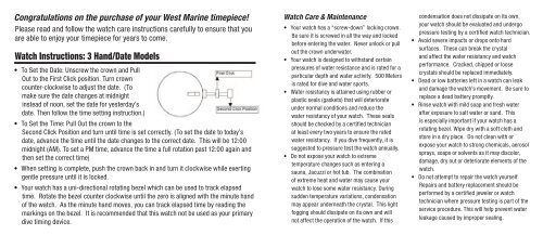 Dive Watch - West Marine