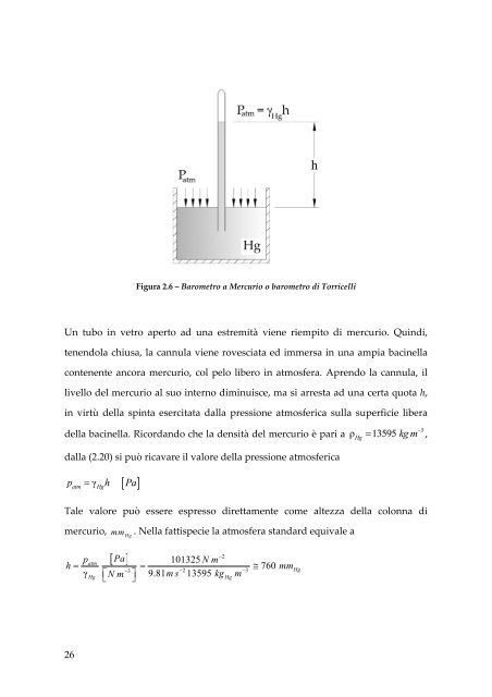 CAPITOLO 2: STATICA DEI FLUIDI - Dimeca