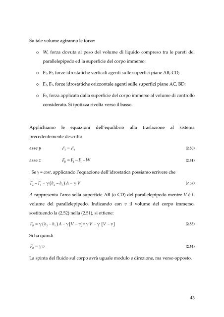 CAPITOLO 2: STATICA DEI FLUIDI - Dimeca