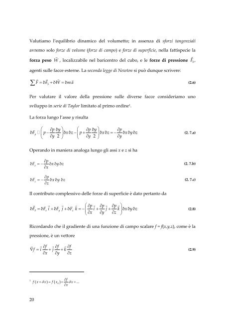 CAPITOLO 2: STATICA DEI FLUIDI - Dimeca