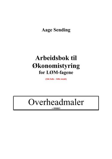 Overheadmaler - Fagbokforlaget