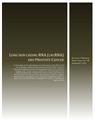 long non coding rna (lncrna) and prostate cancer - Telmarc Group