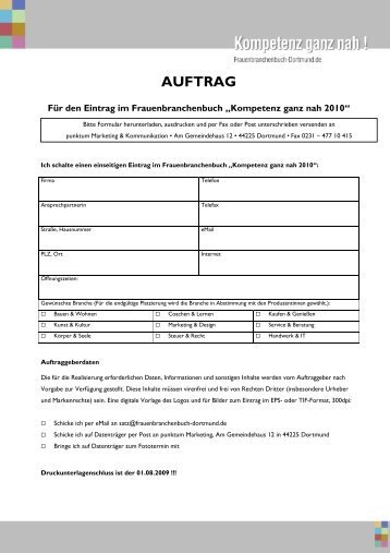 AUFTRAG - punktum Marketing & Kommunikation in Dortmund