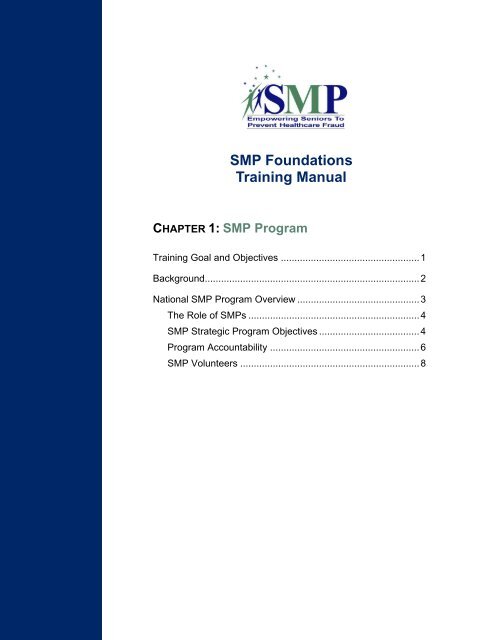 SMP Foundations Training Manual CHAPTER 1 ... - SMPresource.org