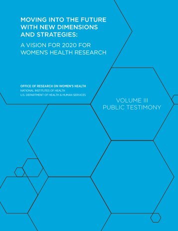 Public Testimony - Office of Research on Women's Health - National ...