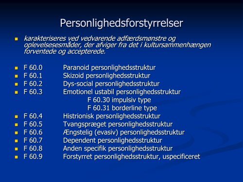 Differentialdiagnoser og comorbiditet ved ADHD hos voksne