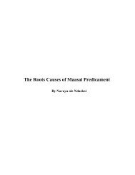 The Roots Causes of Maasai Predicament, By Navaya ole Ndaskoi