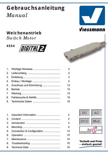 Switch Motor - Viessmann Modellspielwaren GmbH