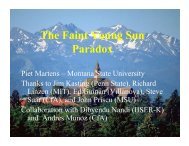 The Faint Young Sun Paradox - Solar Physics at MSU - Montana ...