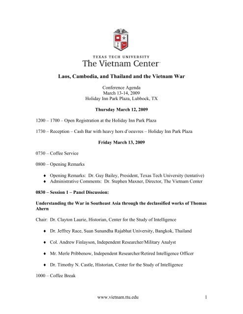 Laos, Cambodia, and Thailand and the Vietnam War