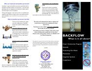 Backflow - What it is all about - COFW 3-27-07 - City of Fort Wayne