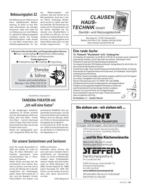 AWA09001 Aum.hle Wohltorf Aktuell 09/0, S. - Kurt Viebranz Verlag