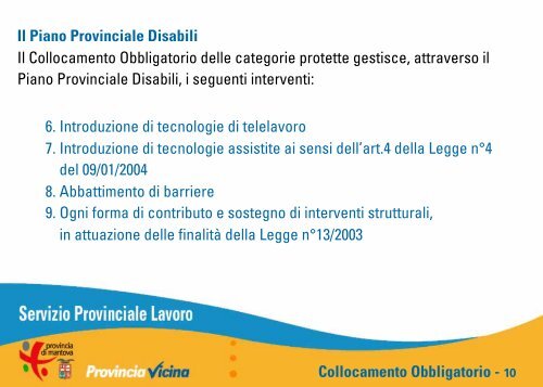 Scarica la presentazione in formato PDF - Provincia di Mantova