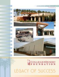 COD Foundation Annual Report 08_09 - College of the Desert