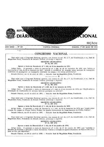 CONGRESSO NAcIONAL - CÃ¢mara dos Deputados